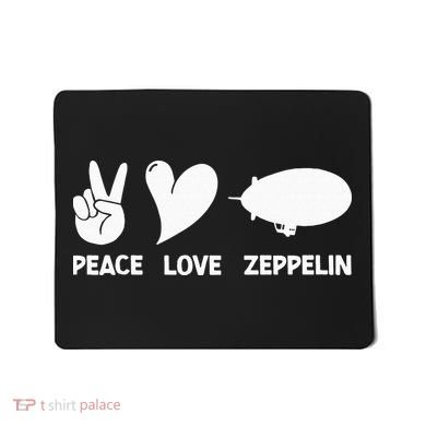 Retro Zeppelin 70s 80s Dirigible Airship Zepelin Zepplin Mousepad