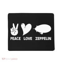Retro Zeppelin 70s 80s Dirigible Airship Zepelin Zepplin Mousepad thumb 0