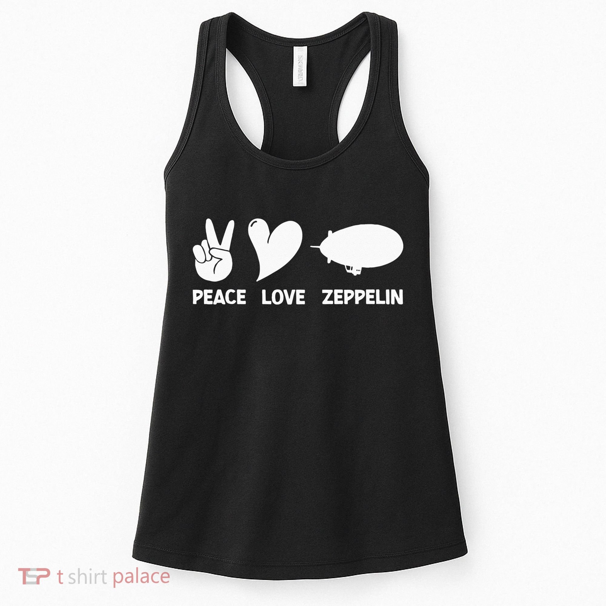 Retro Zeppelin 70s 80s Dirigible Airship Zepelin Zepplin Women's Tank Top