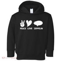 Retro Zeppelin 70s 80s Dirigible Airship Zepelin Zepplin Toddler Hoodie thumb 0