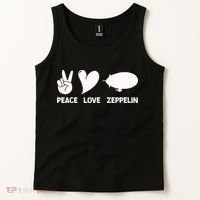 Retro Zeppelin 70s 80s Dirigible Airship Zepelin Zepplin Tank Top thumb 2