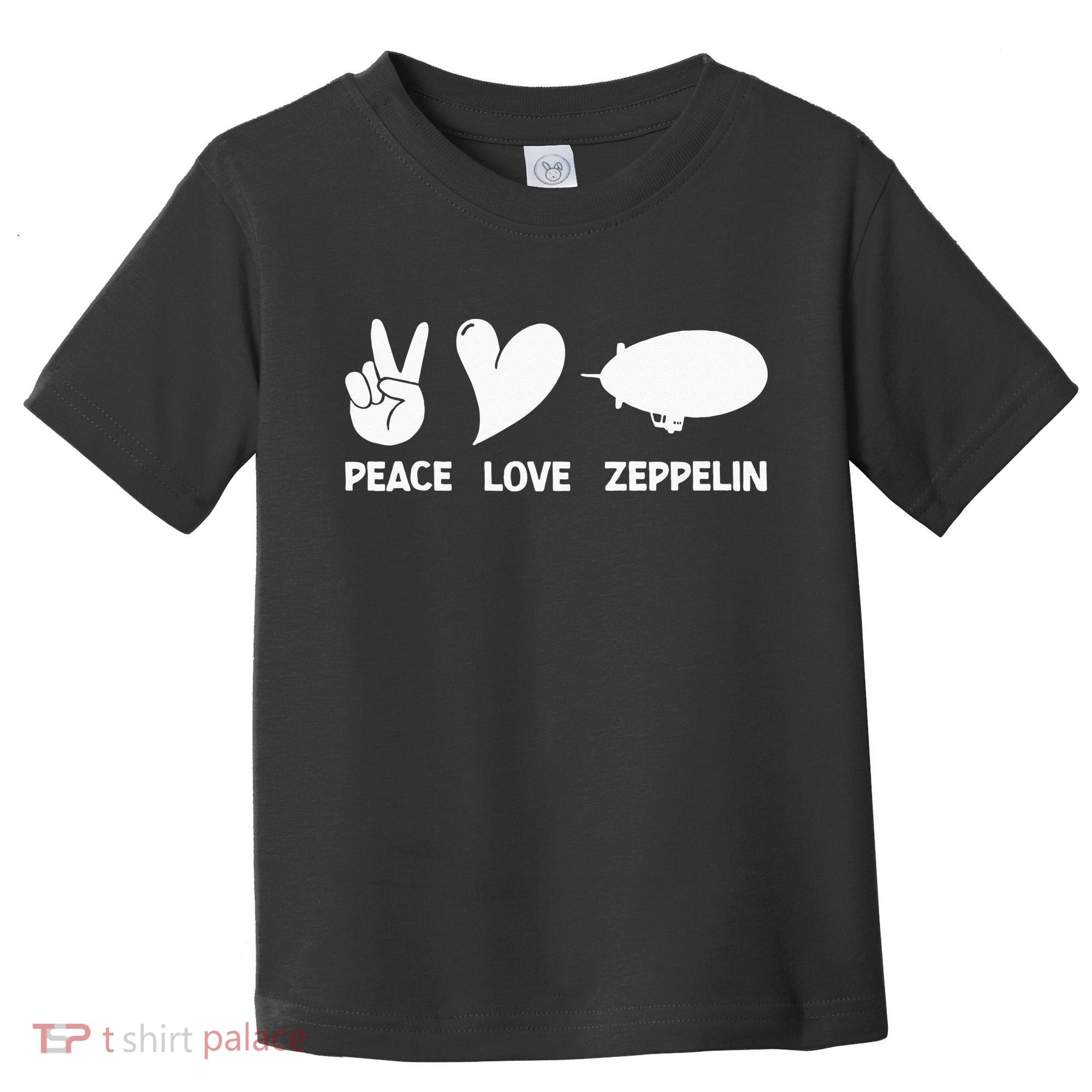 Retro Zeppelin 70s 80s Dirigible Airship Zepelin Zepplin Toddler T-Shirt
