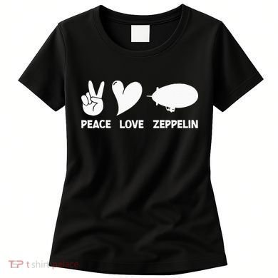 Retro Zeppelin 70s 80s Dirigible Airship Zepelin Zepplin Women's T-Shirt