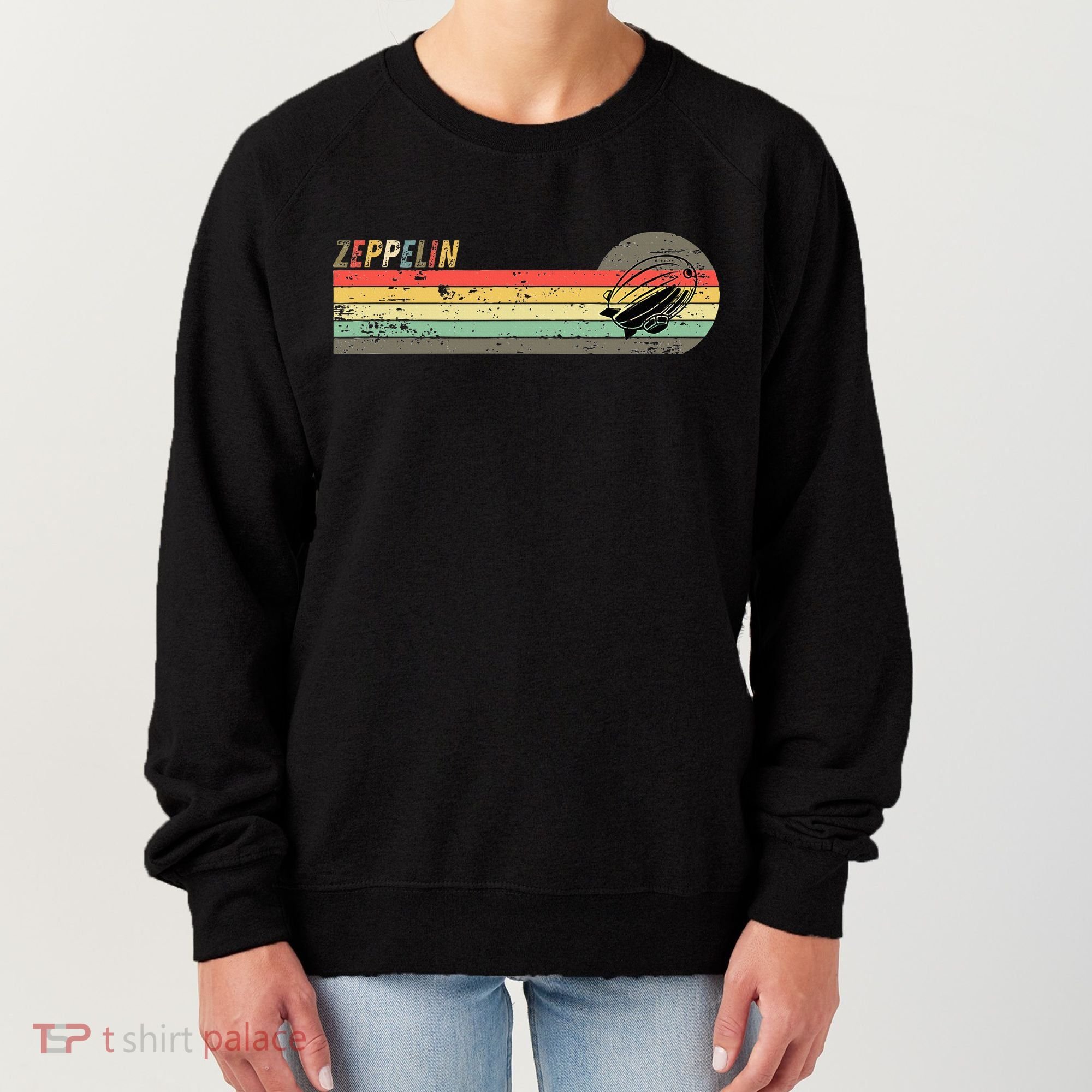 Retro Zeppelin 70s 80s Dirigible Women's Sweatshirt