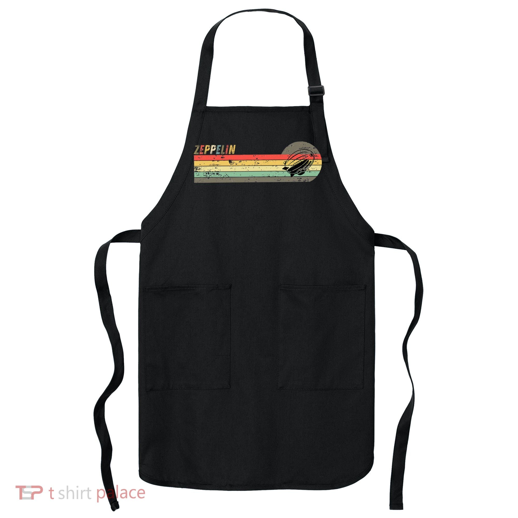 Retro Zeppelin 70s 80s Dirigible Apron