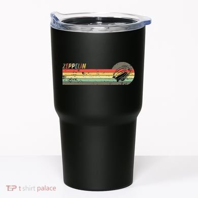 Retro Zeppelin 70s 80s Dirigible Tumbler