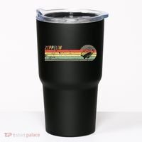 Retro Zeppelin 70s 80s Dirigible Tumbler thumb 0