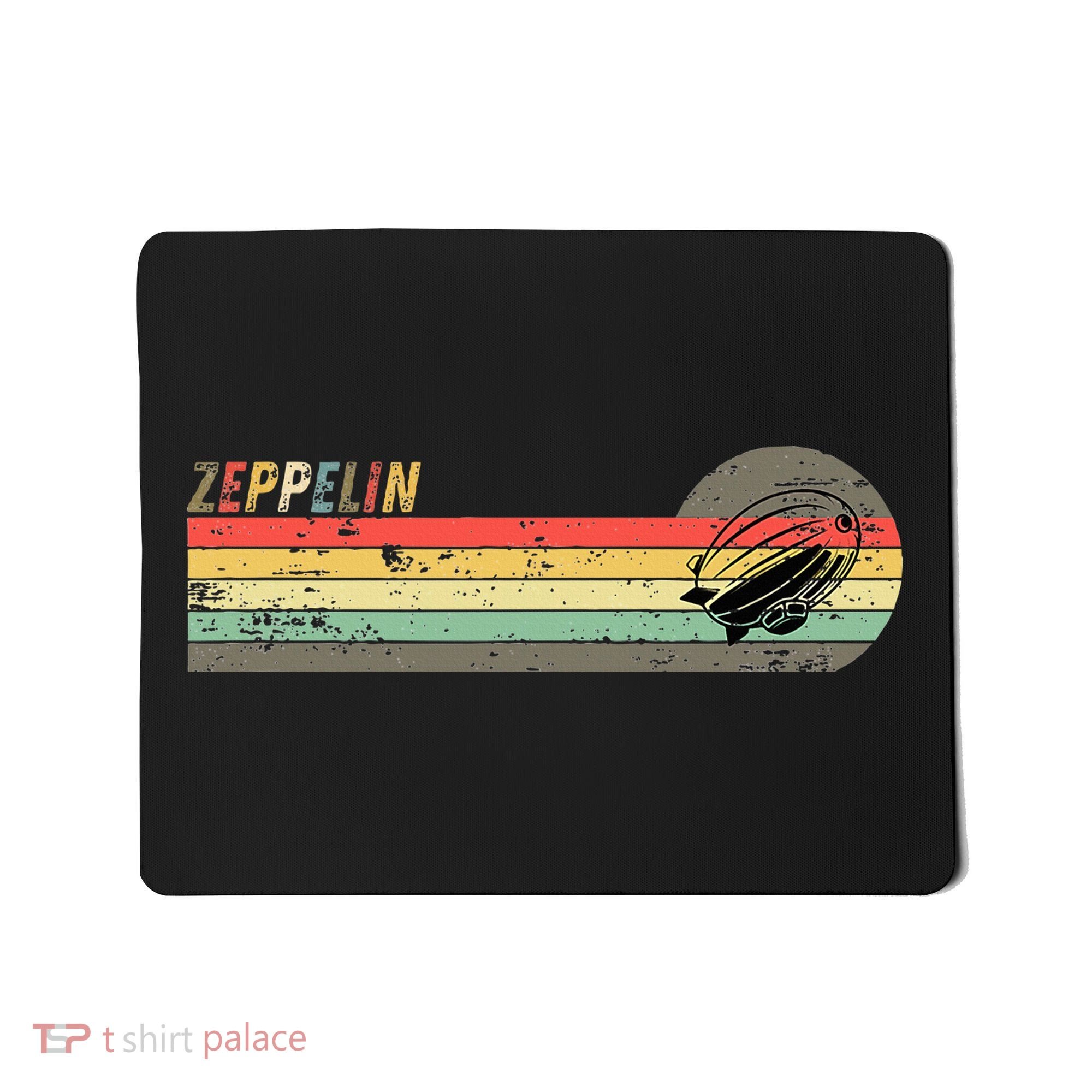 Retro Zeppelin 70s 80s Dirigible Mousepad