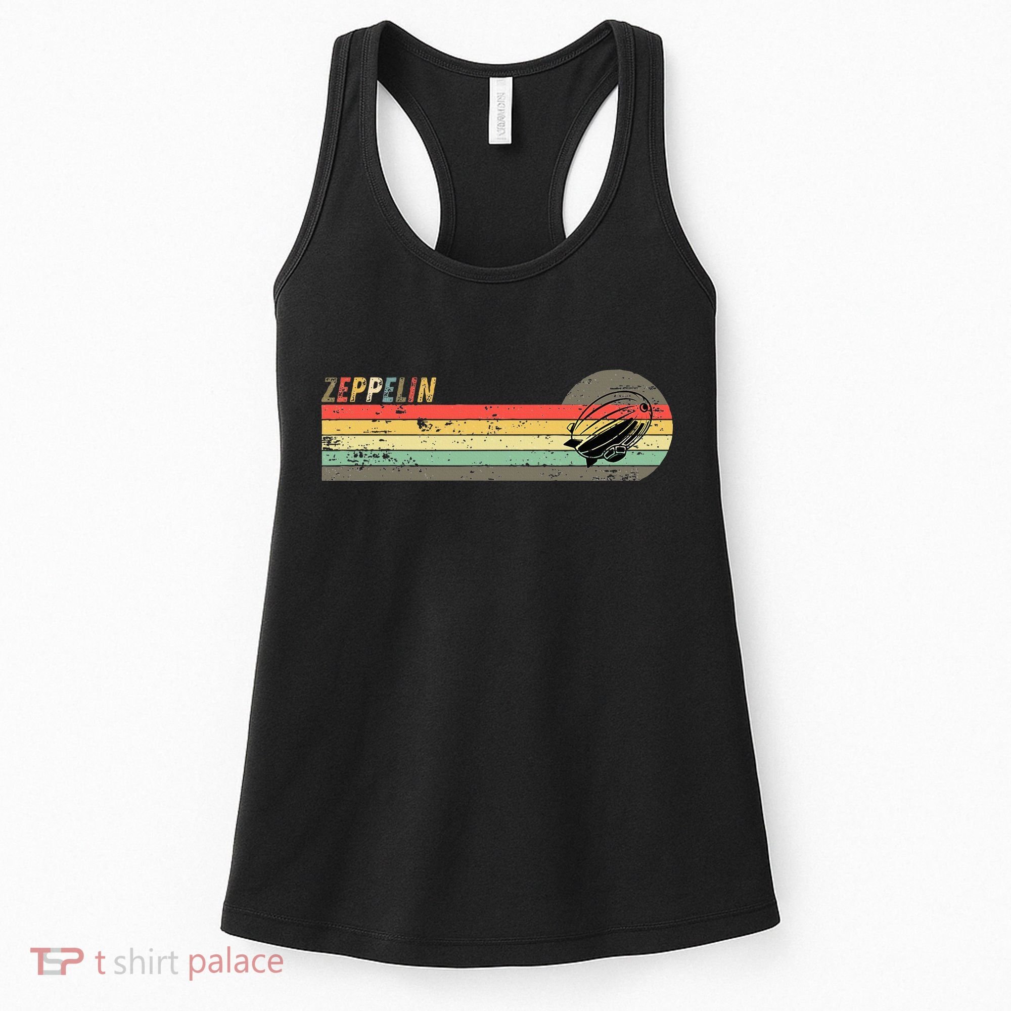 Retro Zeppelin 70s 80s Dirigible Women's Tank Top
