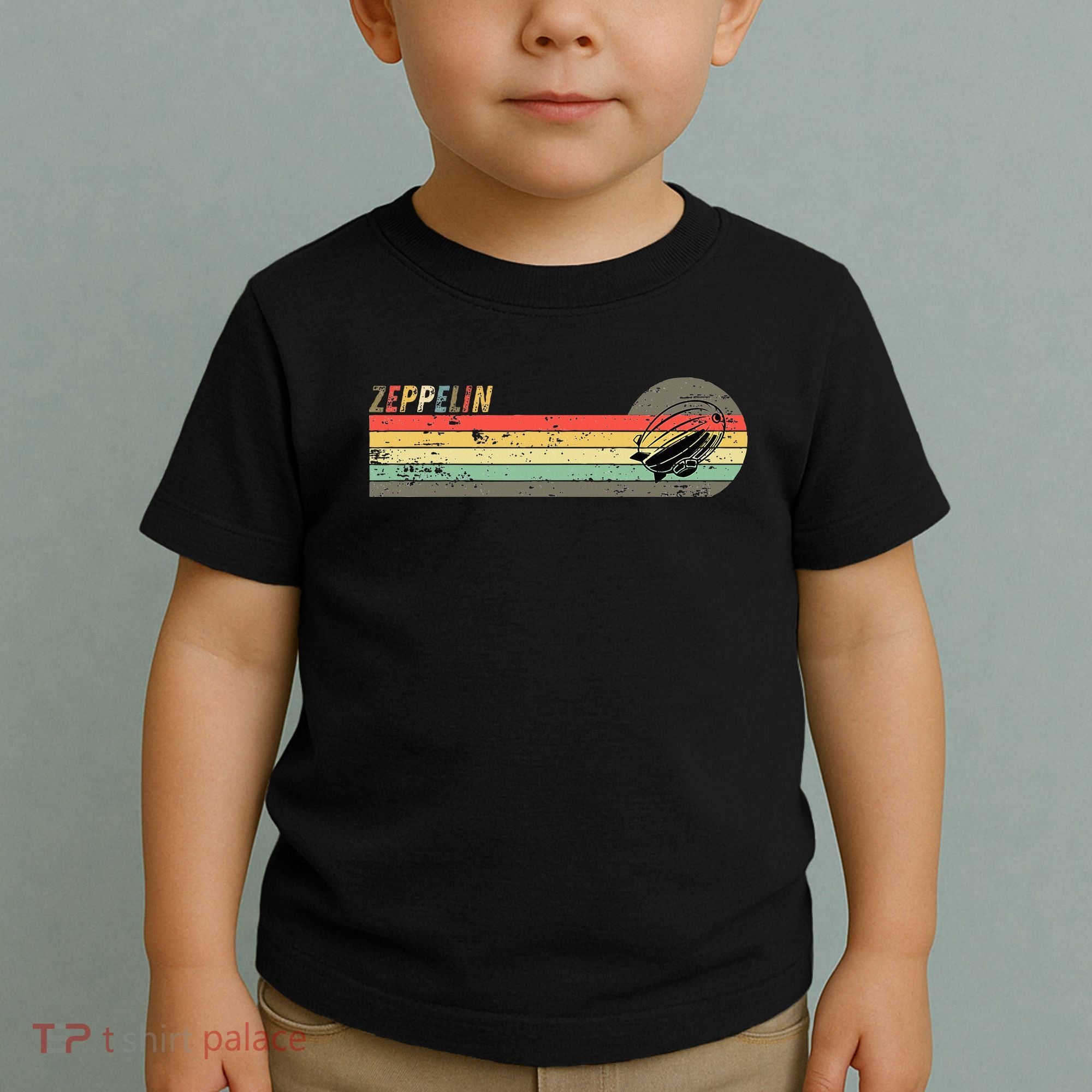 Retro Zeppelin 70s 80s Dirigible Toddler T-Shirt