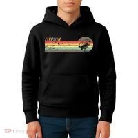 Retro Zeppelin 70s 80s Dirigible Kids Hoodie thumb 4