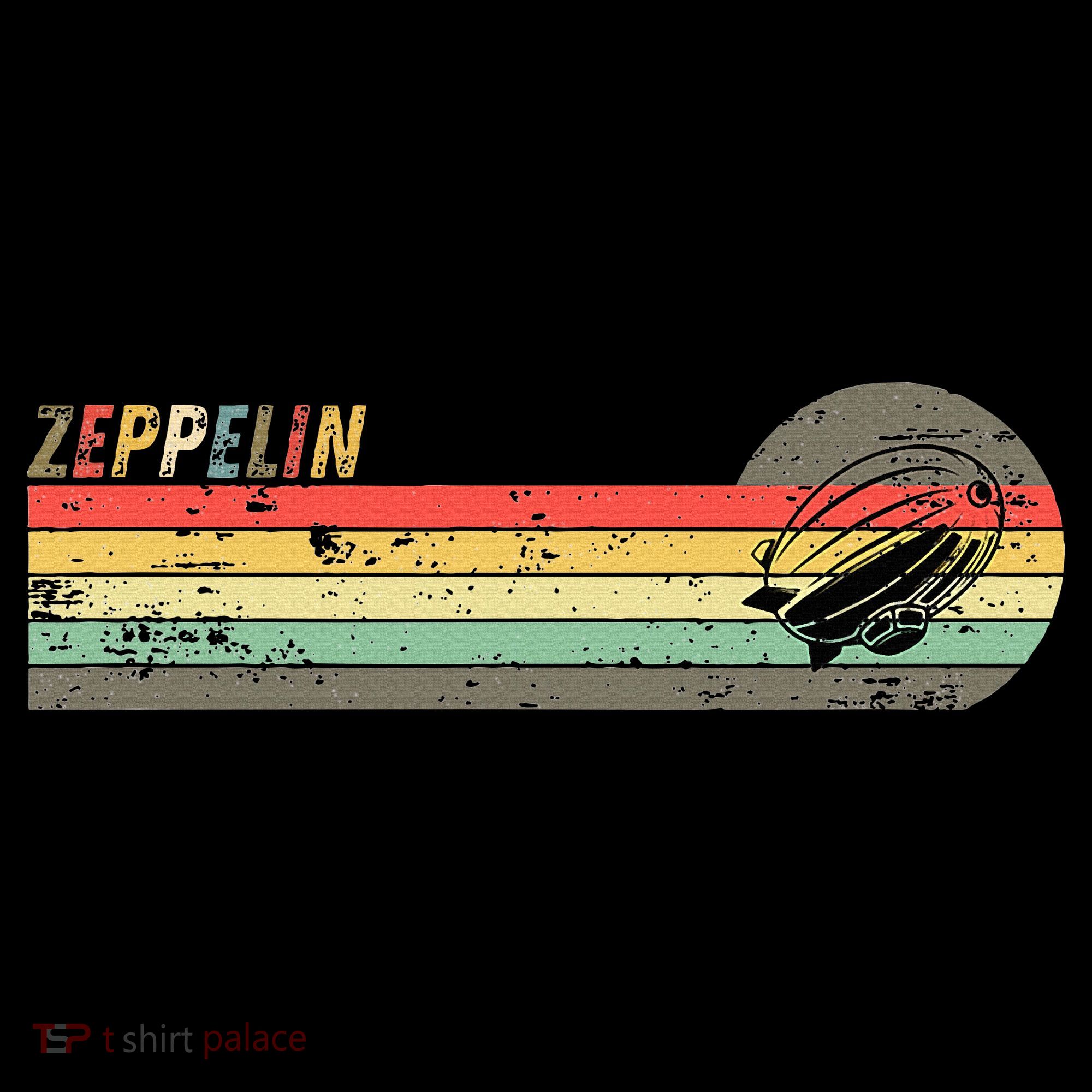 Retro Zeppelin 70s 80s Dirigible Kids Long Sleeve Shirt