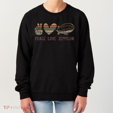 Retro Zeppelin 70s Dirigible Blimp Airship Zepelin Women's Sweatshirt