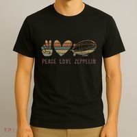 Retro Zeppelin 70s Dirigible Blimp Airship Zepelin T-Shirt thumb 3