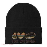 Retro Zeppelin 70s Dirigible Blimp Airship Zepelin Beanie thumb 0