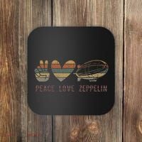 Retro Zeppelin 70s Dirigible Blimp Airship Zepelin Coaster thumb 0