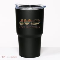 Retro Zeppelin 70s Dirigible Blimp Airship Zepelin Tumbler thumb 0