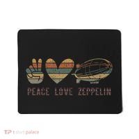 Retro Zeppelin 70s Dirigible Blimp Airship Zepelin Mousepad thumb 0
