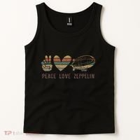 Retro Zeppelin 70s Dirigible Blimp Airship Zepelin Tank Top thumb 2