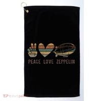 Retro Zeppelin 70s Dirigible Blimp Airship Zepelin Golf Towel thumb 0