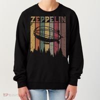 Retro Zeppelin 70s 80s Dirigible Airship Zepelin Zepplin Women's Sweatshirt thumb 0