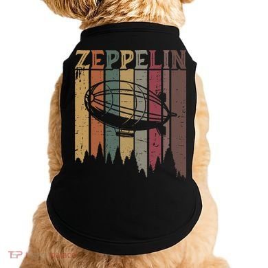 Retro Zeppelin 70s 80s Dirigible Airship Zepelin Zepplin Doggie Tank