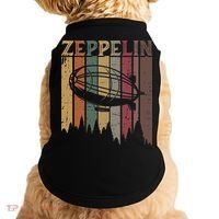 Retro Zeppelin 70s 80s Dirigible Airship Zepelin Zepplin Doggie Tank thumb 0