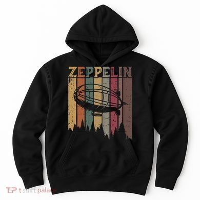 Retro Zeppelin 70s 80s Dirigible Airship Zepelin Zepplin Hoodie