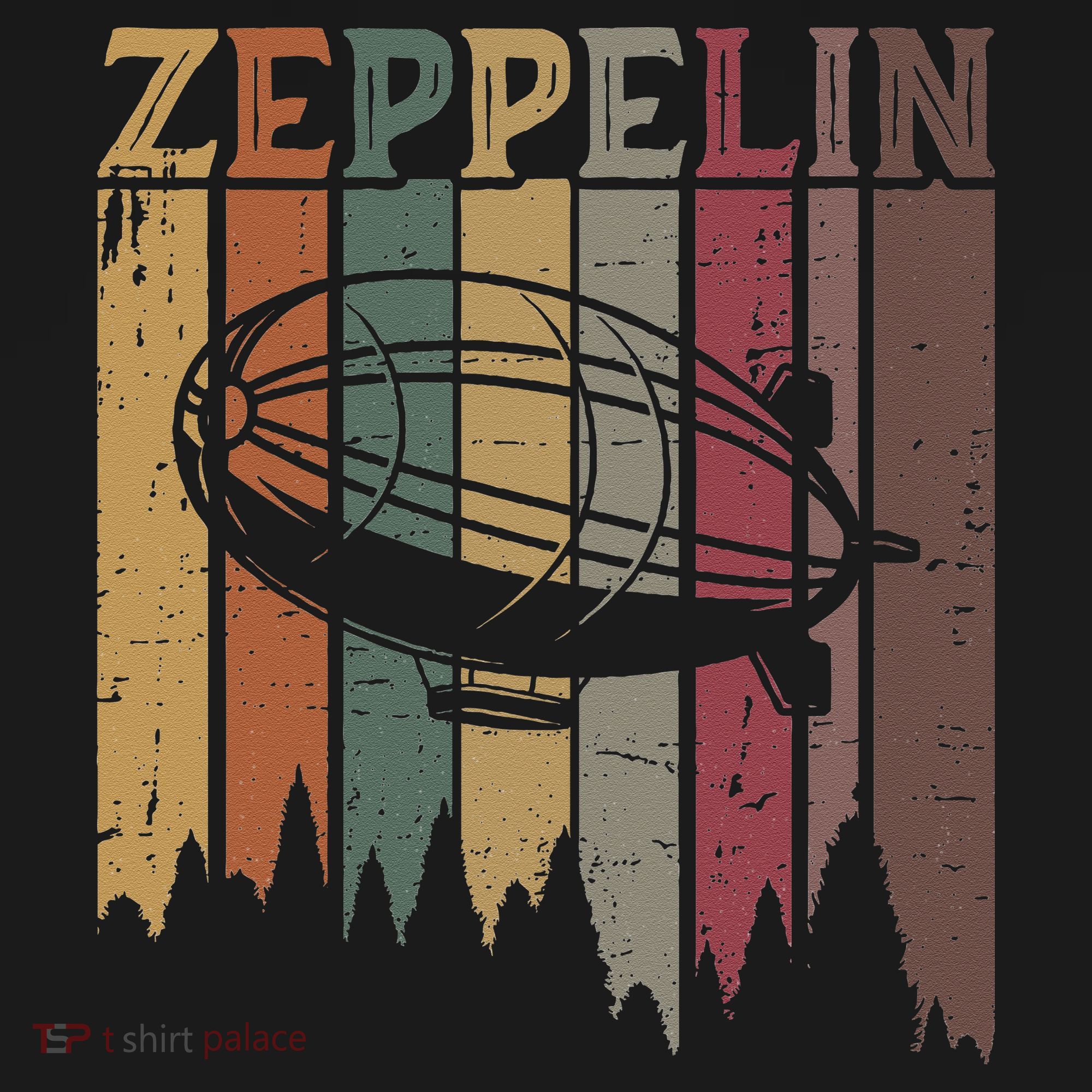 Retro Zeppelin 70s 80s Dirigible Airship Zepelin Zepplin Sweatshirt