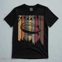 Retro Zeppelin 70s 80s Dirigible Airship Zepelin Zepplin T-Shirt thumb 5