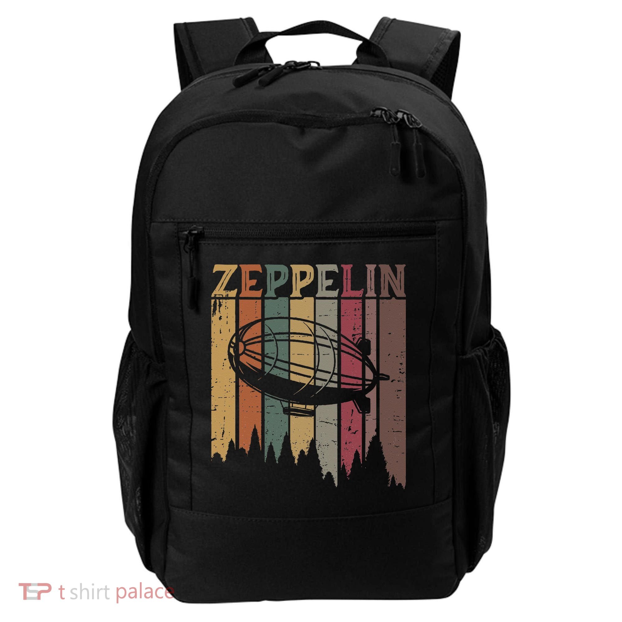 Retro Zeppelin 70s 80s Dirigible Airship Zepelin Zepplin Backpack