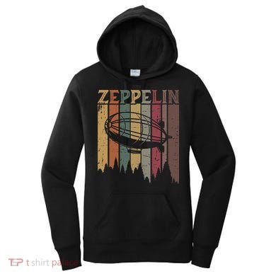 Retro Zeppelin 70s 80s Dirigible Airship Zepelin Zepplin Women's Hoodie