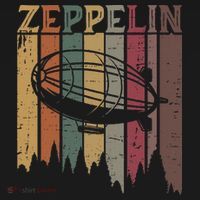 Retro Zeppelin 70s 80s Dirigible Airship Zepelin Zepplin Women's Hoodie thumb 2