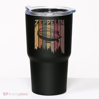Retro Zeppelin 70s 80s Dirigible Airship Zepelin Zepplin Tumbler thumb 0