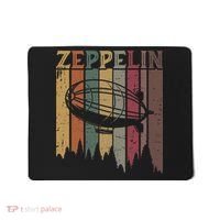 Retro Zeppelin 70s 80s Dirigible Airship Zepelin Zepplin Mousepad thumb 0