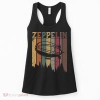 Retro Zeppelin 70s 80s Dirigible Airship Zepelin Zepplin Women's Tank Top thumb 0