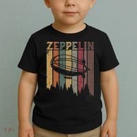 Retro Zeppelin 70s 80s Dirigible Airship Zepelin Zepplin Toddler T-Shirt thumb 2
