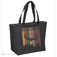 Retro Zeppelin 70s 80s Dirigible Airship Zepelin Zepplin Tote Bag thumb 2
