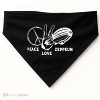 Retro Zeppelin 70s 80s Dirigible Airship Zepelin Zepplin USA-Made Doggie Bandana thumb 0