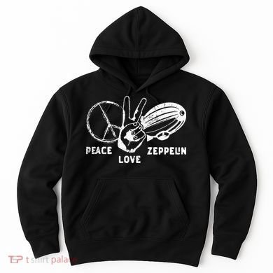 Retro Zeppelin 70s 80s Dirigible Airship Zepelin Zepplin Hoodie