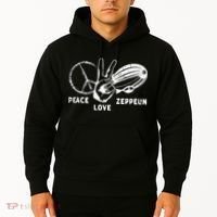 Retro Zeppelin 70s 80s Dirigible Airship Zepelin Zepplin Hoodie thumb 2
