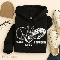 Retro Zeppelin 70s 80s Dirigible Airship Zepelin Zepplin Hoodie thumb 4