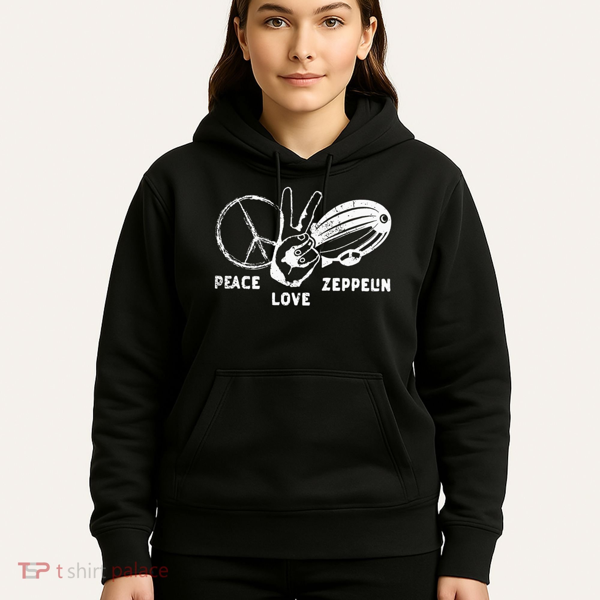 Retro Zeppelin 70s 80s Dirigible Airship Zepelin Zepplin Hoodie