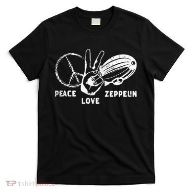 Retro Zeppelin 70s 80s Dirigible Airship Zepelin Zepplin T-Shirt