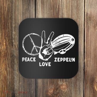 Retro Zeppelin 70s 80s Dirigible Airship Zepelin Zepplin Coaster