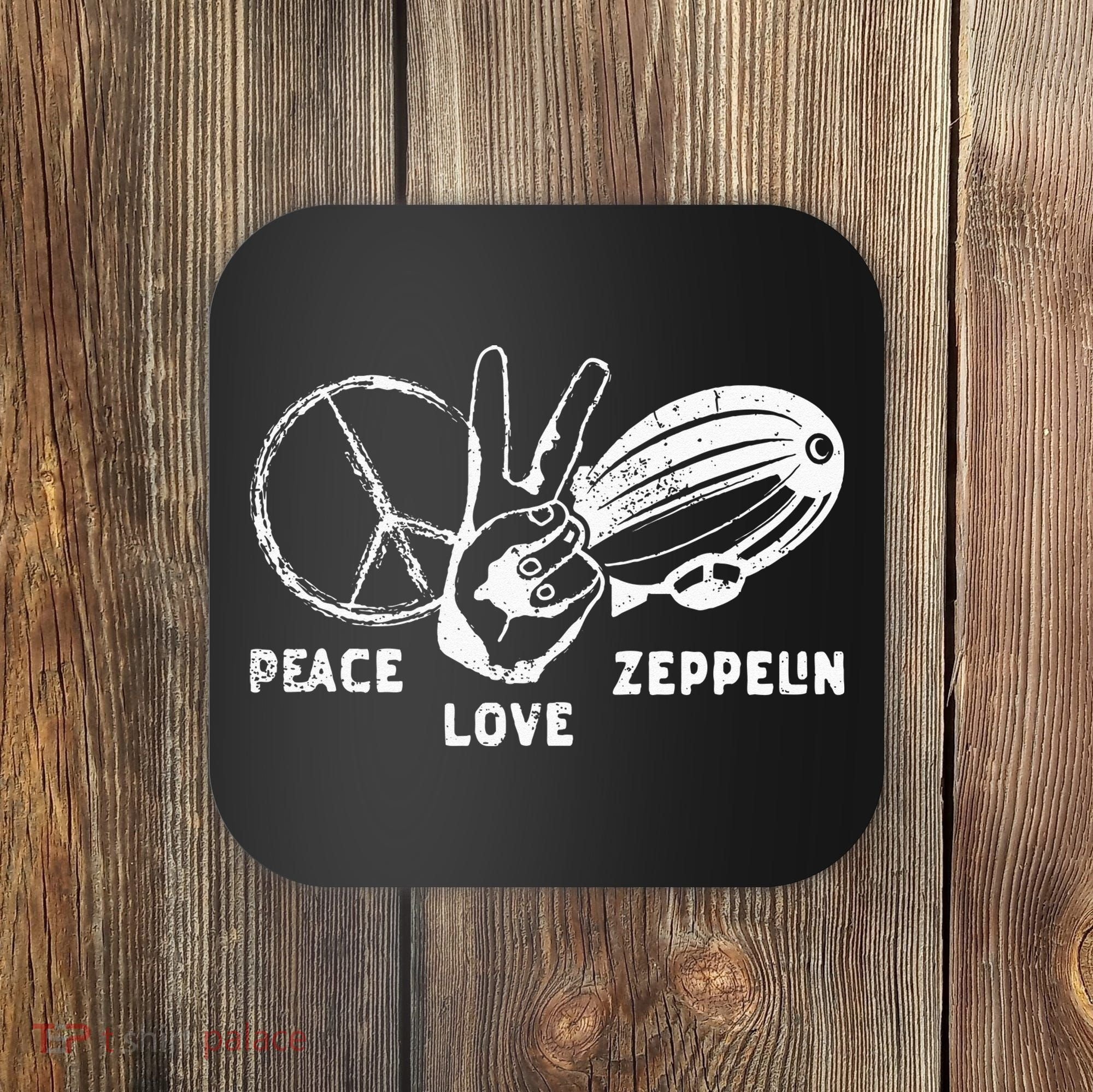 Retro Zeppelin 70s 80s Dirigible Airship Zepelin Zepplin Coaster