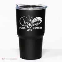 Retro Zeppelin 70s 80s Dirigible Airship Zepelin Zepplin Tumbler thumb 0