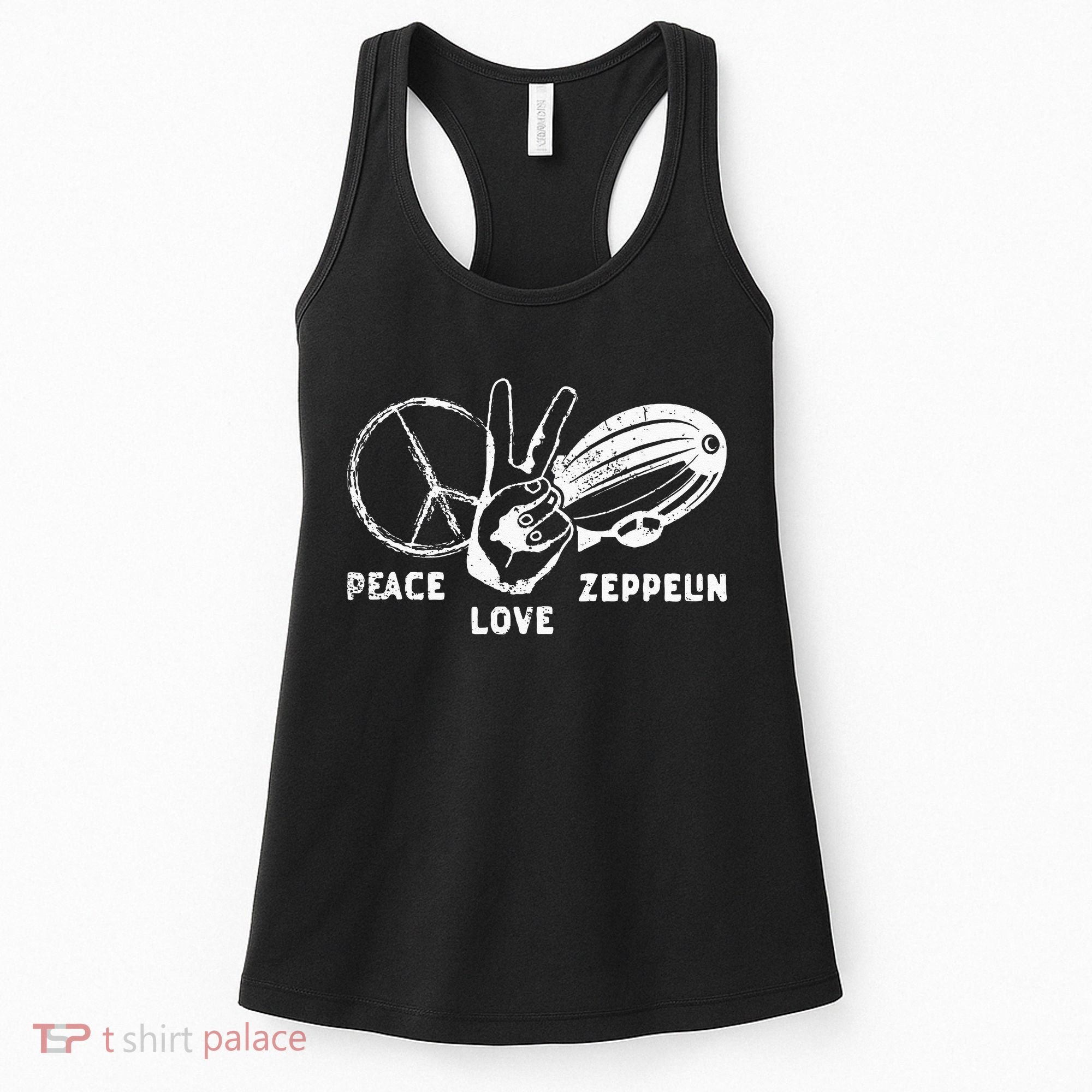 Retro Zeppelin 70s 80s Dirigible Airship Zepelin Zepplin Women's Tank Top