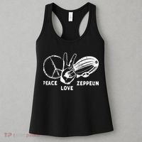 Retro Zeppelin 70s 80s Dirigible Airship Zepelin Zepplin Women's Tank Top thumb 3