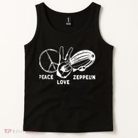 Retro Zeppelin 70s 80s Dirigible Airship Zepelin Zepplin Tank Top thumb 2